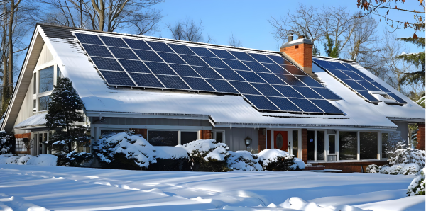Zonnepanelen in de winter